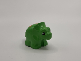 Dinosaurus Triceratops klein felgroen Duplo
