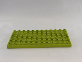Plaat 6x12 limoengroen Duplo