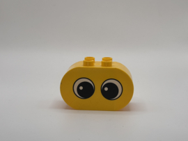 Ovaal blok met ogen geel  Duplo