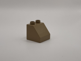 Blok schuin taupe Duplo