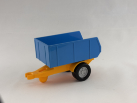 Aanhanger met kiepbak blauw Duplo