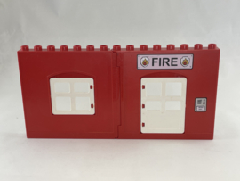 Muur rood brandweer Duplo