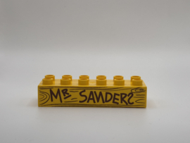 MR Sanders (Winnie the Pooh) blok geel Duplo