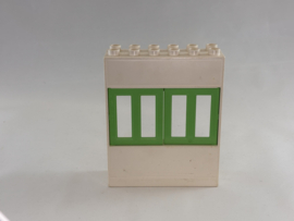 Geveldeel  met ramen groen Duplo