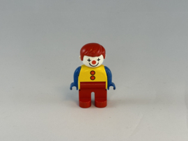 Clown rood, blauw met geel Duplo