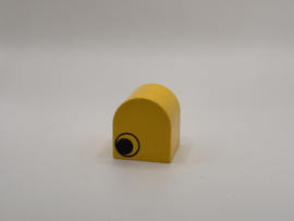 Boog blok geel met zwart oog Duplo