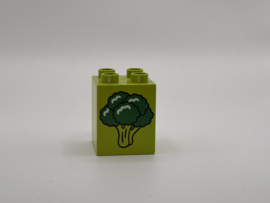 Broccoli op blok hoog limoengroen Duplo