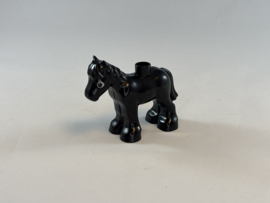 Paard / pony zwart Duplo