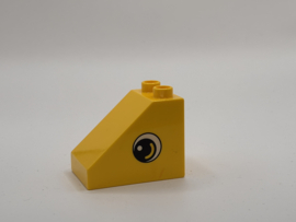 Oog blok schuin geel Duplo