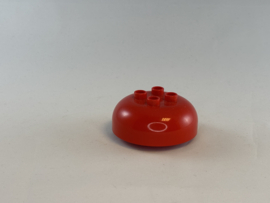 Bovenkant taart of ijs rood Duplo