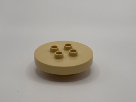 Tafel rond beige Duplo