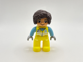 Vrouw / vuilnisophaaldienst Duplo