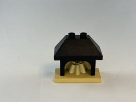 Openhaard / kachel beige Duplo