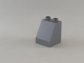 Blok schuin lichtgrijs Duplo