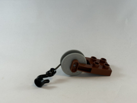 Takel / katrol met haak bruin  Duplo
