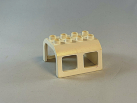 Dakkap voor locomotief of wagon wit Duplo
