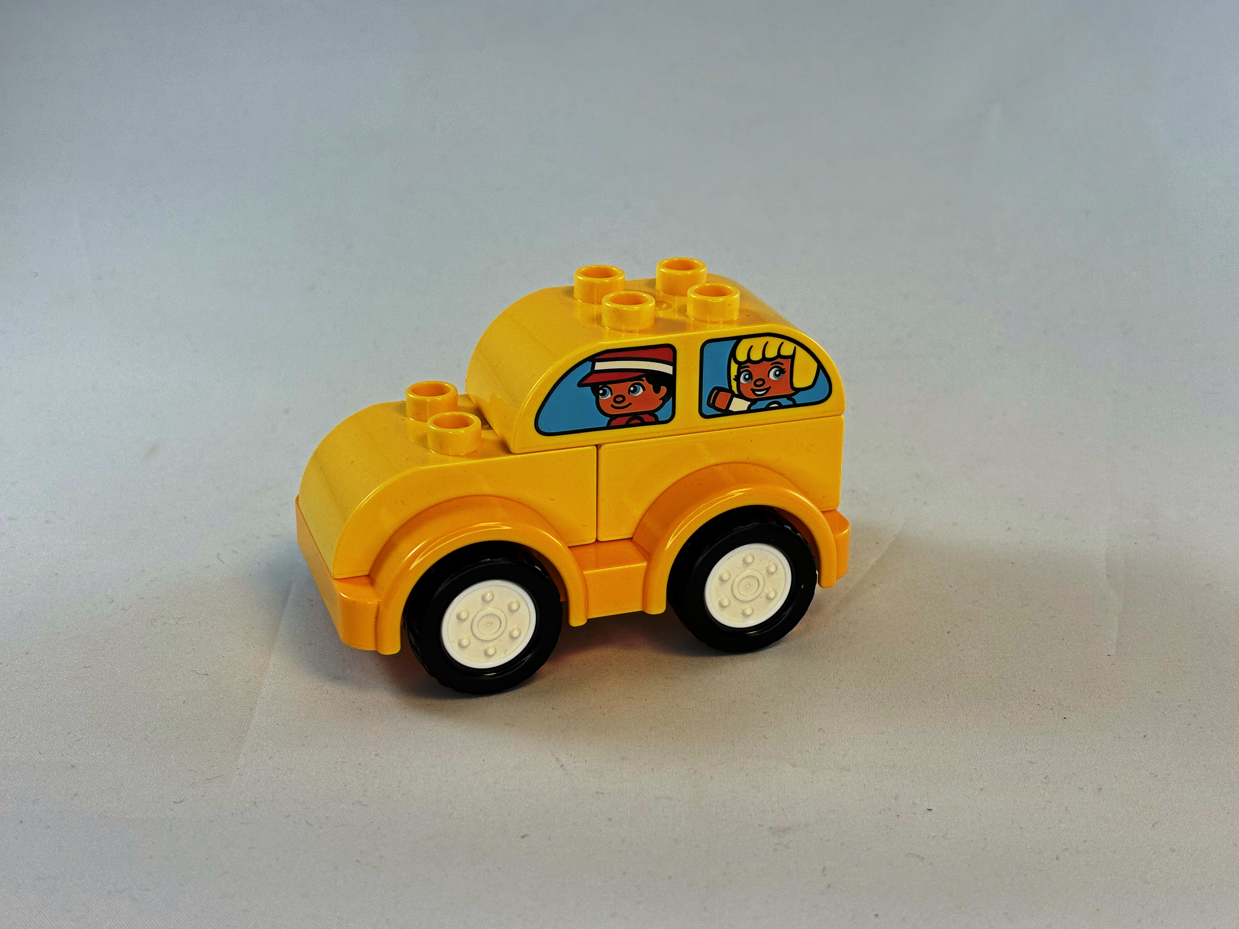 Creatieve auto licht oranje geel Duplo