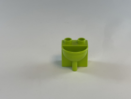 Wastafel limoengroen Duplo