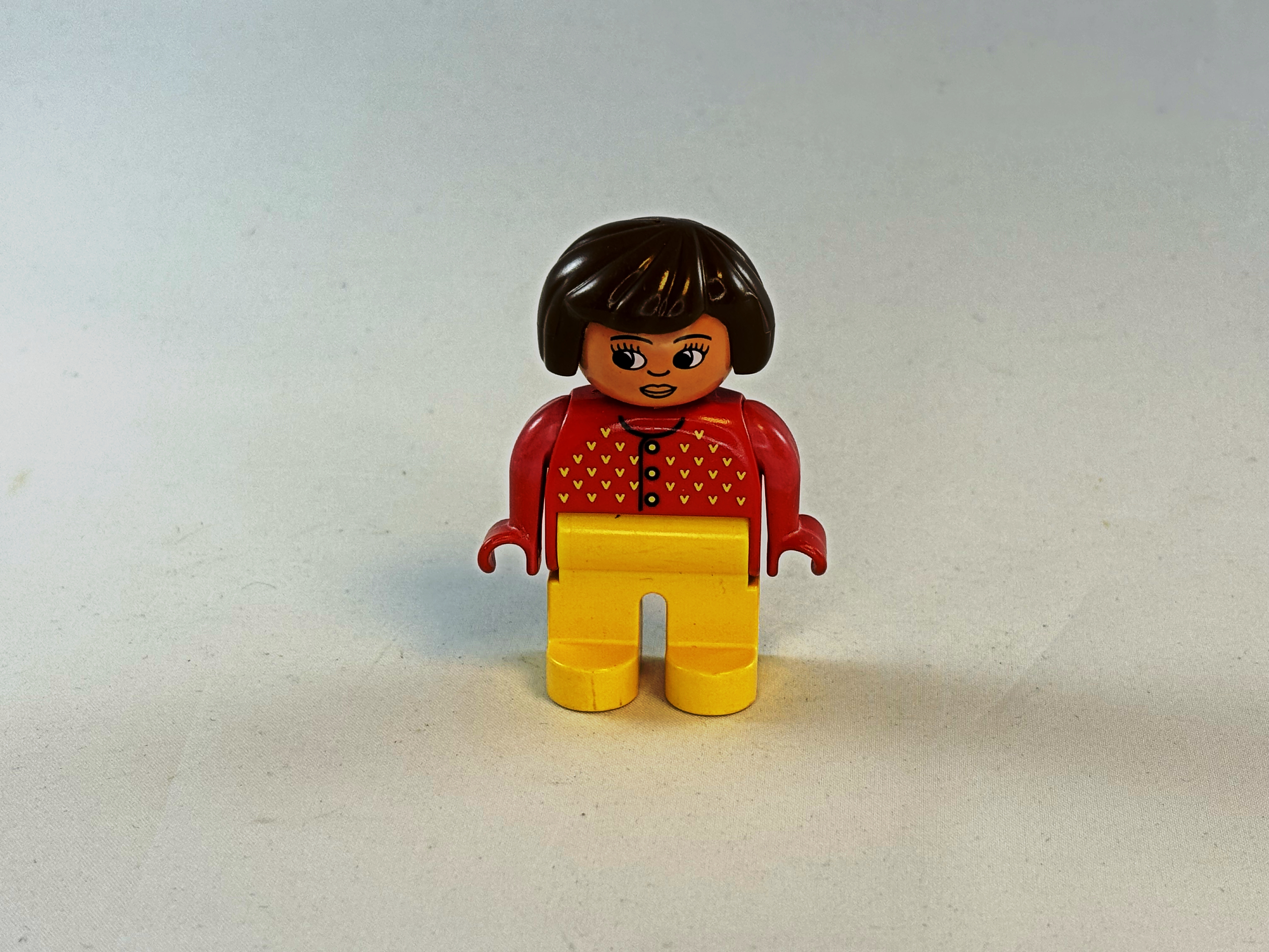 Vrouw rood geel Duplo