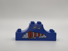 Sierblok met windzak blauw Duplo