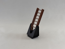 Ladder op voet bruin zwart Duplo