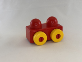 Primo karretje zonder trekhaken rood geel  Duplo