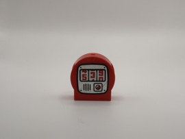 Blok rond 2 nops rood tanken Duplo