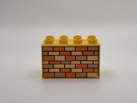 Stenen op blok hoog geel Duplo