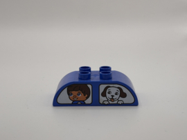 Creatieve auto’s blok afgerond blauw Duplo