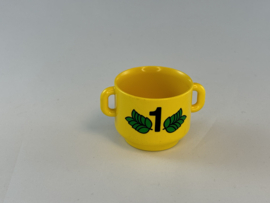 Trofee / beker / pan geel Duplo