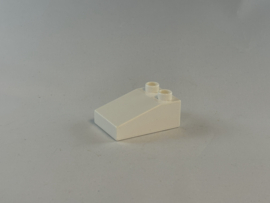Dakblok laag schuin wit Duplo