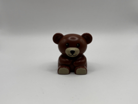 Teddybeer / knuffelbeer bruin met beige Duplo