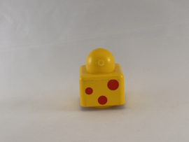 Primo blok geel met stippen  Duplo