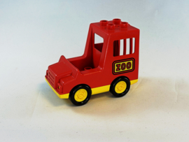 Zoo / dieren transport rood Duplo