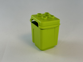 Vuilnisbak / afvalcontainer limoengroen Duplo