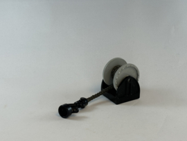 Takel / katrol met haak dik grijs touw Duplo