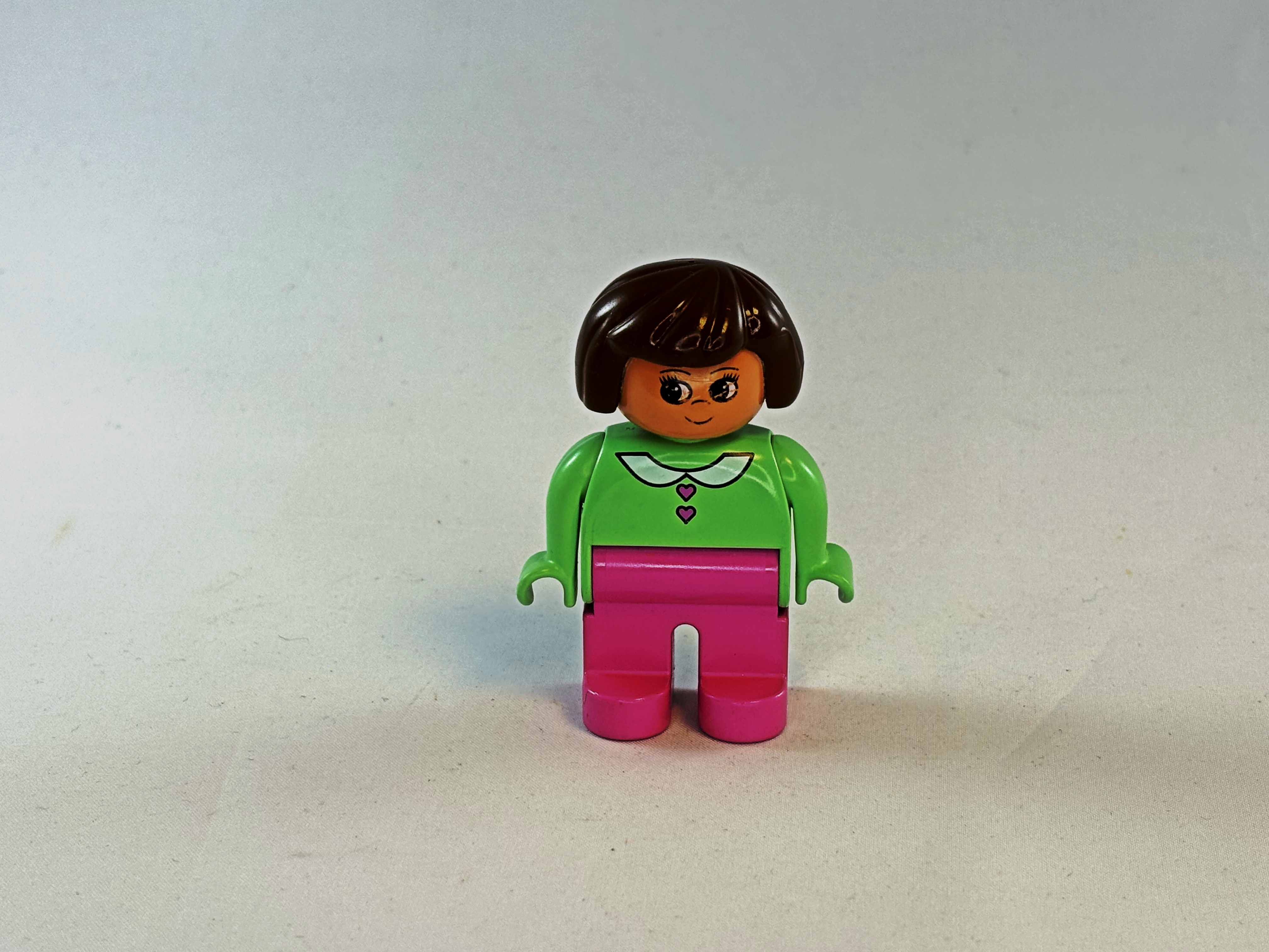 Vrouw groen roze Duplo