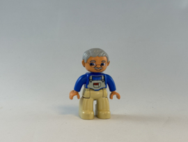 Opa met blauwe trui Duplo