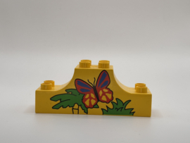 Sierblok met vlinder geel Duplo