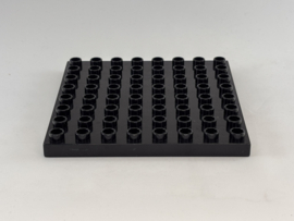 Plaat 8x8 zwart Duplo