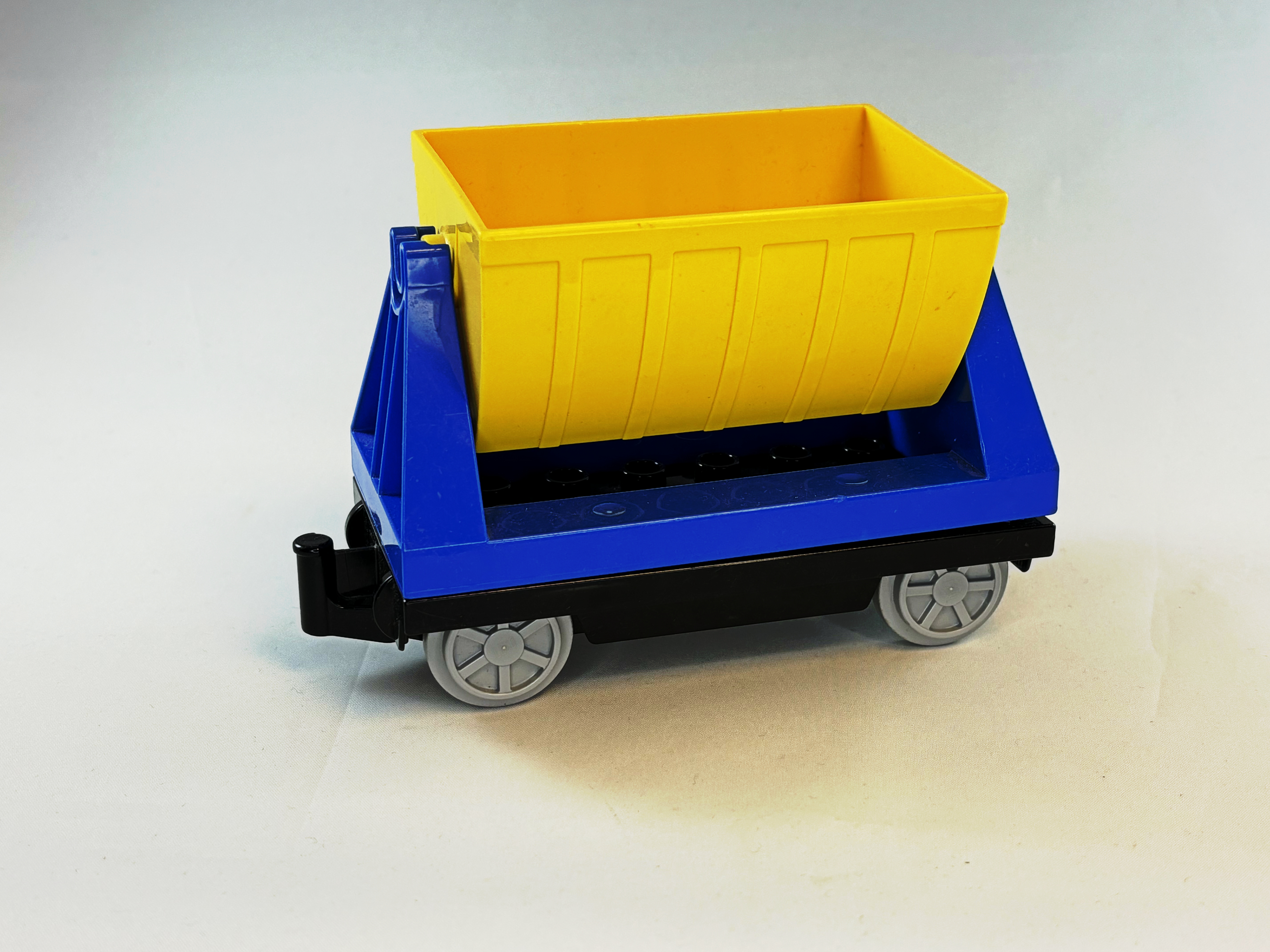 Wagon kiepbak geel blauw Duplo