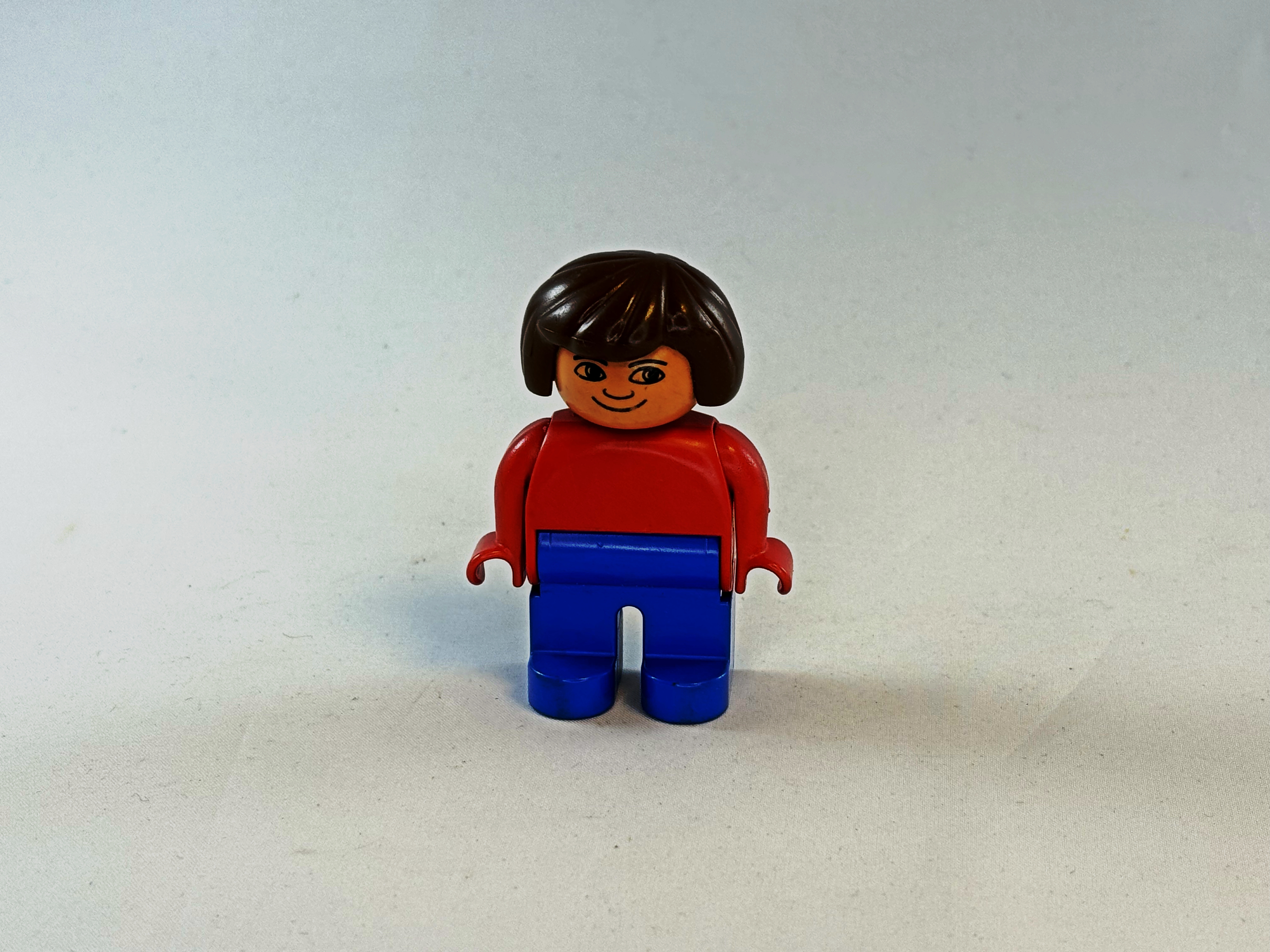 Vrouw rood blauw Duplo