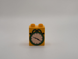 2 nops blok hoog helder lichtoranje klok   Duplo