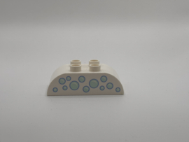 Bellen op blok afgerond wit Duplo