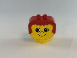 Kop meisje rood haar Duplo
