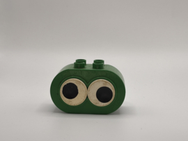 Ovaal blok met ogen groen Duplo