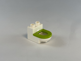 Toilet / wc wit limoengroen Duplo