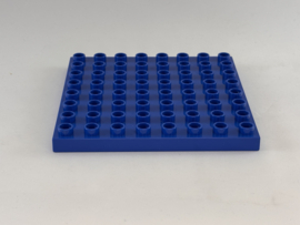Plaat 8x8 blauw Duplo