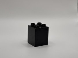 4 nops blok hoog  zwart Duplo