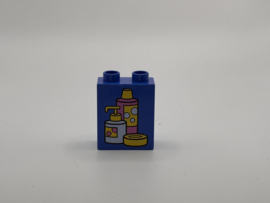 2 nops blok hoog blauw zeep Duplo